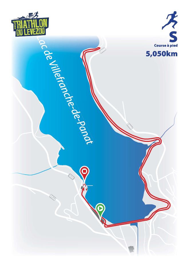 Parcours course à pied S Para-triathlètes